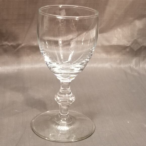Four and 3/4 inch tall by one and a half inch wide wine glass short stem. - Picture 7 of 7